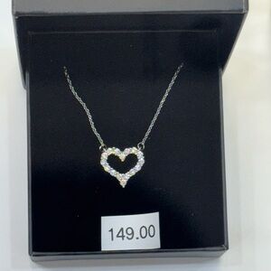 Diamond heart necklace